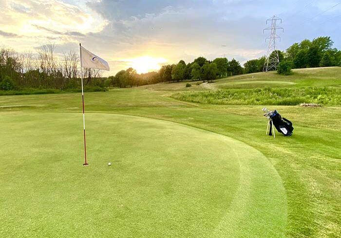 Crystal Lake Golf Course Plymouth Wisconsin tee